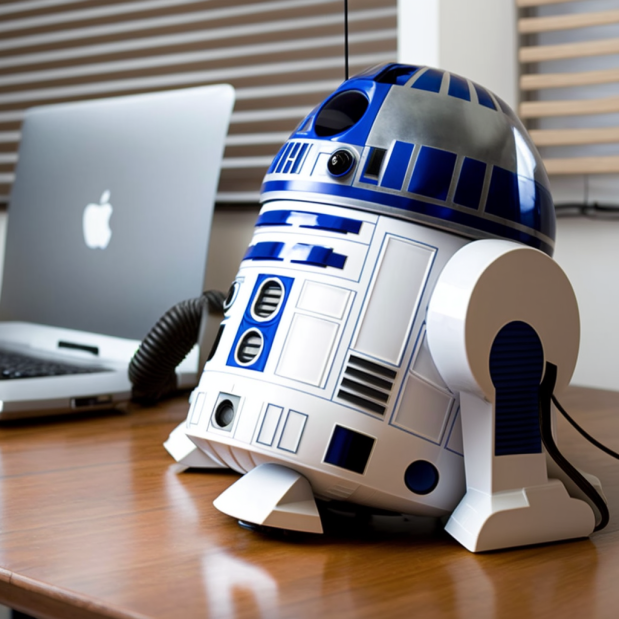 R2-D2 odkurzacz biurkowy